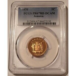 Jamaica 1970 1 Cent Proof PR67 DCAM PCGS